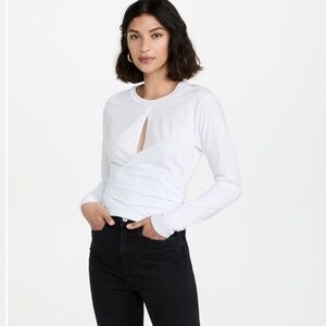 NWT A.L.C. Jordan Long Sleeves Tee White Small